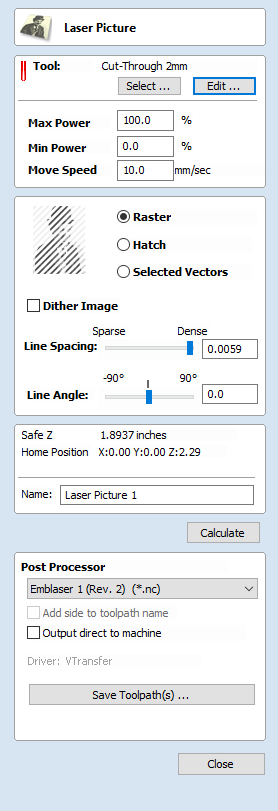 Laser Picture Form